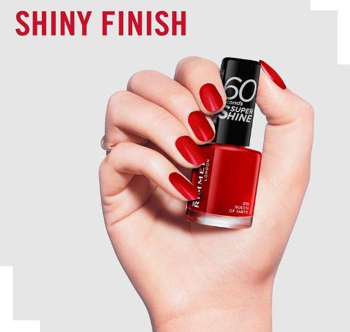 Actual product image Rimmel London 60 Seconds Super Shine (315 Queen Of Tarts, Colour paint)