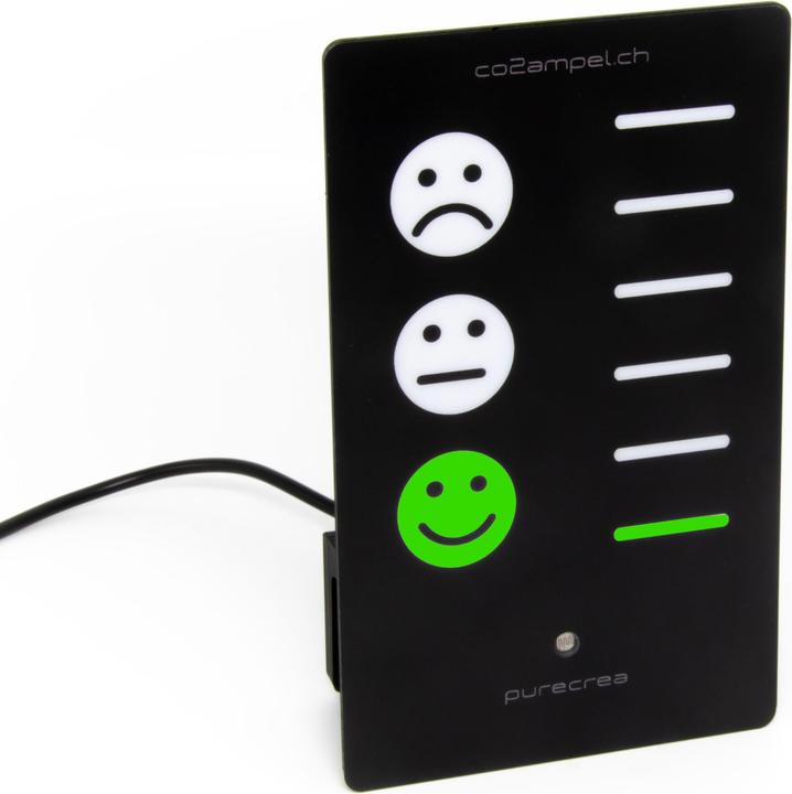 Actual product image Purecrea CO2 traffic light with smileys and bar display