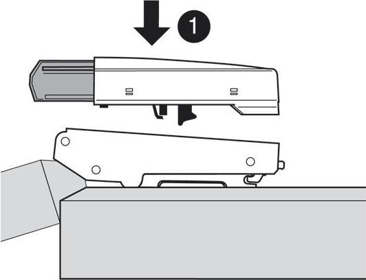 Produktbild Vasalat BLUM Aufsteckteil BLUMOTION Clip Top Scharnier Eckanschlag 10 Stück