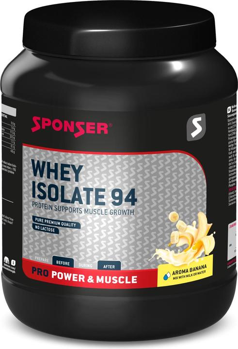 Actual product image Sponser Whey Isolate 94 (Banana, 1 pcs., 850 g)