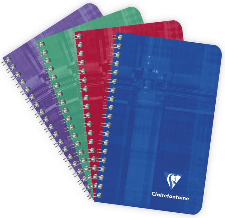 Actual product image Clairefontaine Spiral notebook (7.5 x 12 cm, Checked, Hardcover)