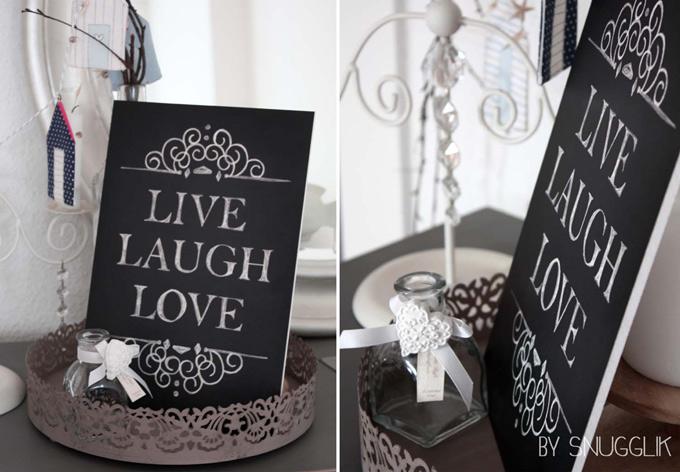 Image du produit Trenddeko Vivre, rire, aimer (40 x 60 cm)
