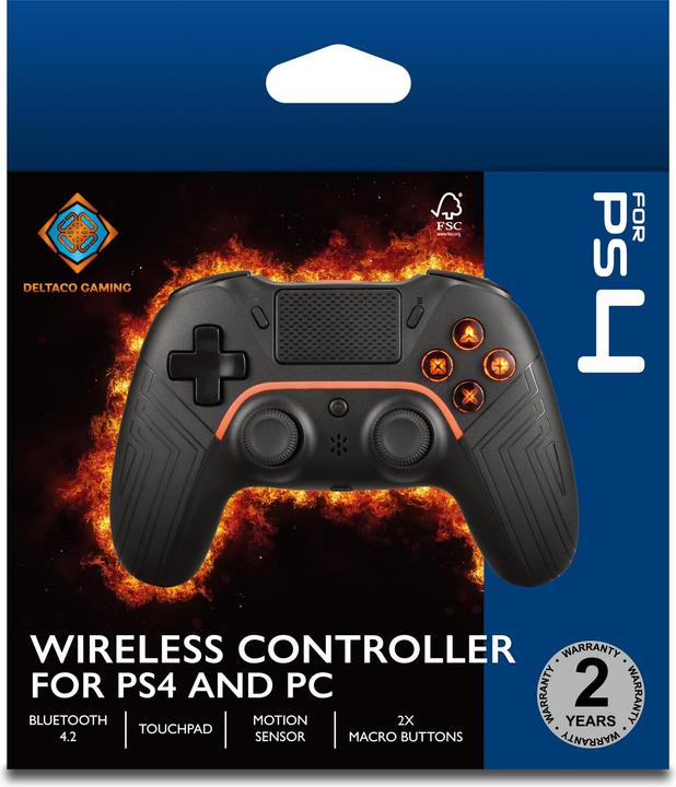 Produktbild Deltaco Gaming Wireless PS4 & PC Controller (PS4, Android, PC)