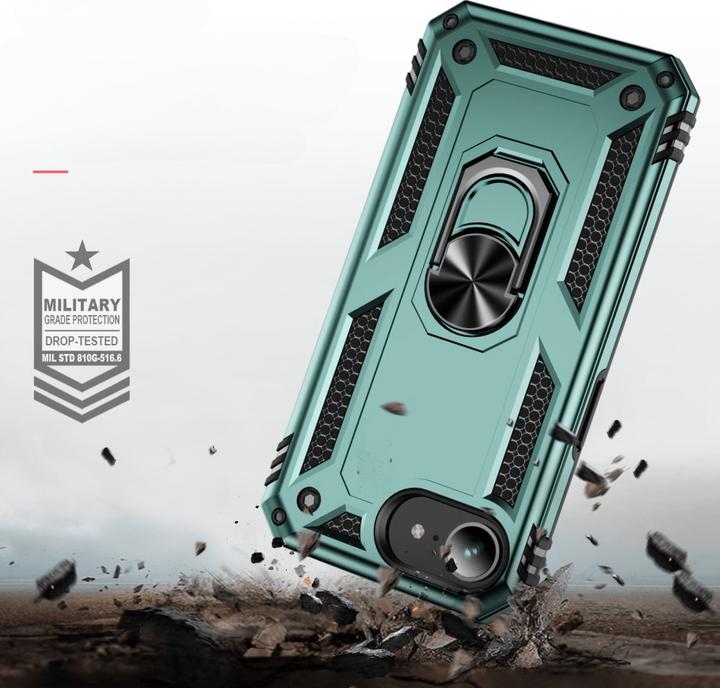 Actual product image Cover-Discount iPhone 16e - Robustes Back Cover mit Kickstand (Apple iPhone 16e)