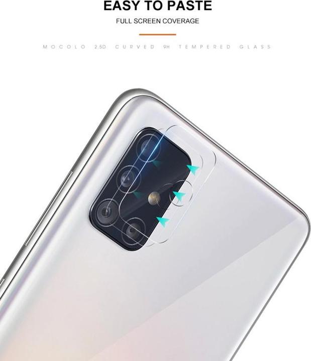 Produktbild Mocolo Kameraobjektiv – Schutzglas für das Samsung Galaxy A51 Kameraobjektiv (Samsung Galaxy A51)