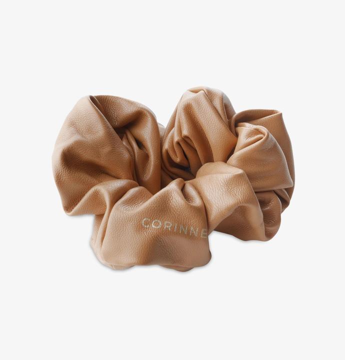 Actual product image Corinne World - Vegan Schrunchie Camel (Emblazonments)