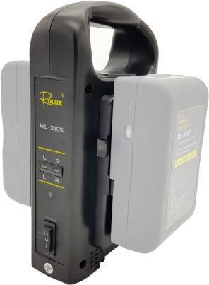 Actual product image Rolux Double battery charger RL-2KS for V-Mount battery (1 pcs., Battery + charger)