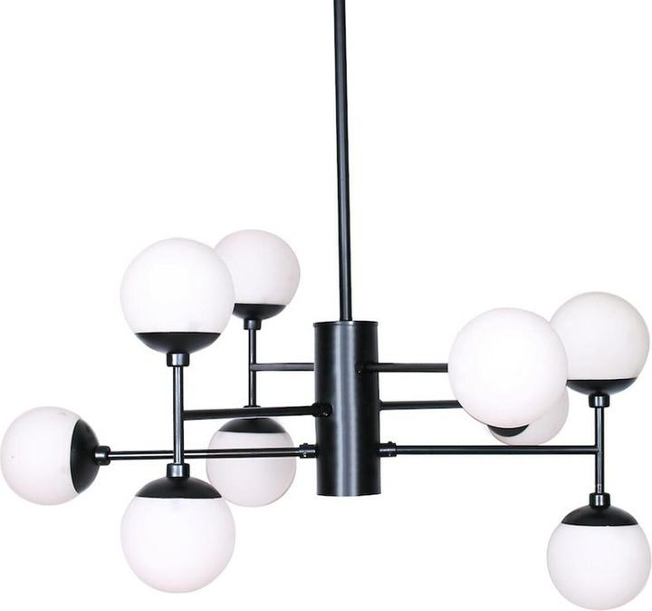 Produktbild DKD Home Decor Deckenlampe Kristall Schwarz (76.2 x 76.2 x 40.64 cm)