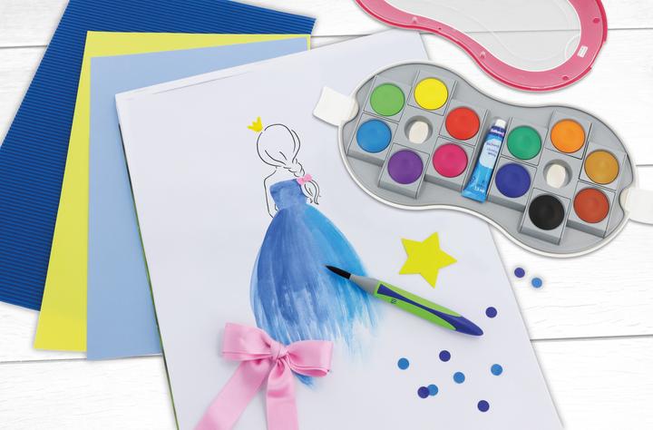Actual product image Pelikan Cover paint box Space (Rose, Multicoloured)