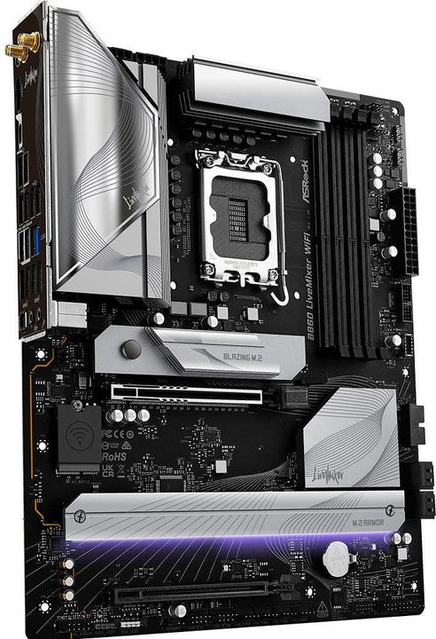 Produktbild AsRock B860 LiveMixer WiFi DDR5 Intel S retail (LGA 1851, Intel B860, ATX)