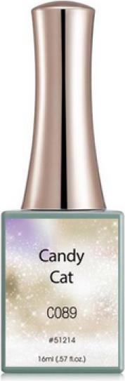 Image du produit Canni Vernis en gel Candy Cat C089 UV/LED (Argent scintillant, Vernis à ongles effet gel)
