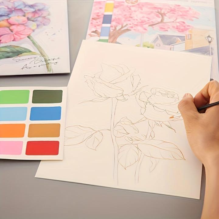 Image du produit Activity Board Kit de peinture aquarelle : Sujet de relaxation DIY, peinture aquarelle, adultes débutants, arts &