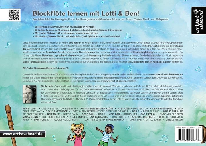 Produktbild Blockflöte lernen mit Lotti & Ben! (Deutsch, Susanne Hossain, 2020)
