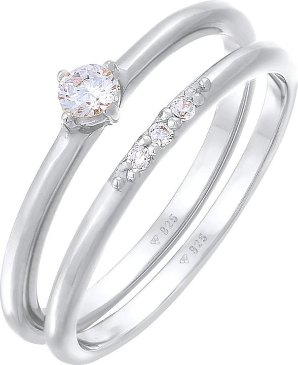 Elli Kristall Ring (52, 925 Silber)