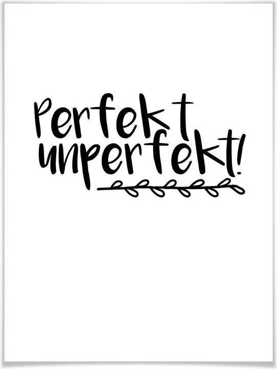 Produktbild Trenddeko Perfekt unperfekt (40 x 50 cm)