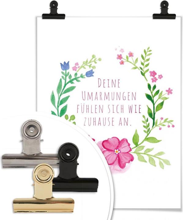 Produktbild Trenddeko Deine Umarmungen fühlen sich wie Zuhause an (24 x 30 cm)