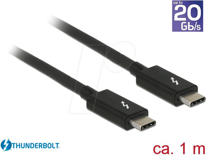 Actual product image Delock Thunderbolt 3 cable (1 m, USB 3.1)