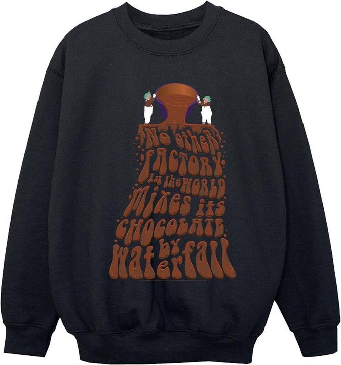 Actual product image Willy Wonka & the Chocolate Factory Girls Chocolate Waterfall Sweatshirt (128)