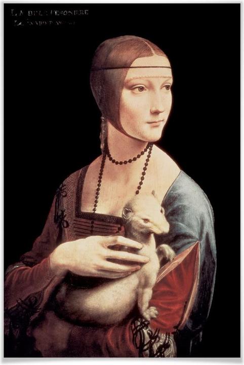 Produktbild Trenddeko da Vinci - Die Dame mit dem Hermelin (90 x 140 cm)