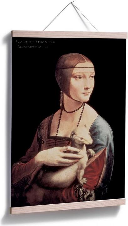 Produktbild Trenddeko da Vinci - Die Dame mit dem Hermelin (90 x 140 cm)