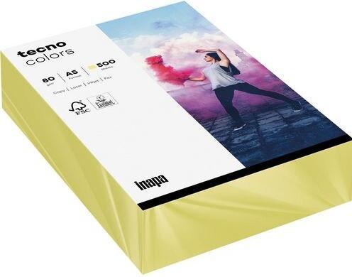 Image du produit Inapa tecno Papier à copier colors jaune clair DIN A5 80 g/qm 500 feuilles (80 g/m², 500 x, A5)