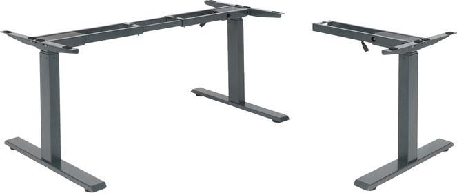 Produktbild Swisshandel24 Gestell, variables Tischgestell für Eck-Schreibtisch, elektrisch höhenverstellbar Memory 45kg anth