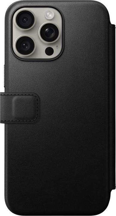 Produktbild Nomad Modern Leather Folio iPhone 15 Pro Max Schwarz (Apple iPhone 15 Pro Max)