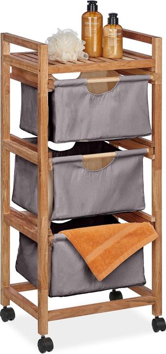 Produktbild Relaxdays Badregal (43.5 x 33.5 x 96 cm)