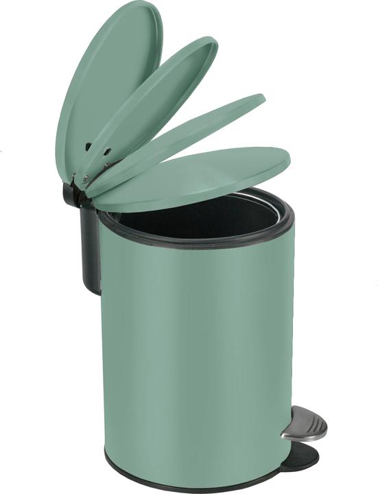Image du produit Kleine Wolke Poubelle à pédale Silence 3 l, Vert (9.39 l)