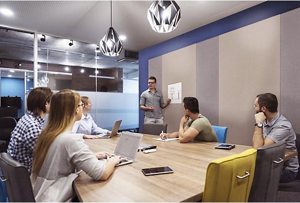 Actual product image Legamaster WALL-UP Acoustic pinboard. soft (Bulletin board)