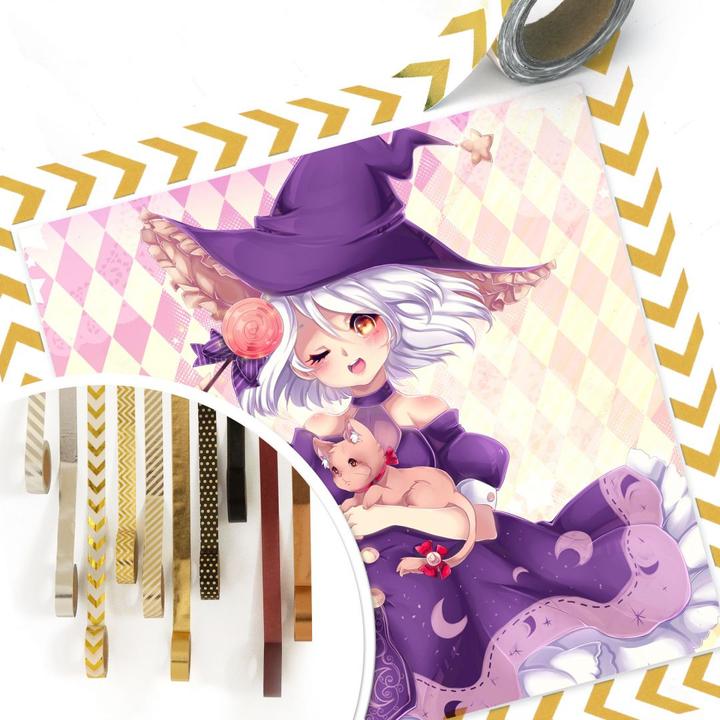 Produktbild Trenddeko La Doll Blanche - Little Witch (50 x 50 cm)