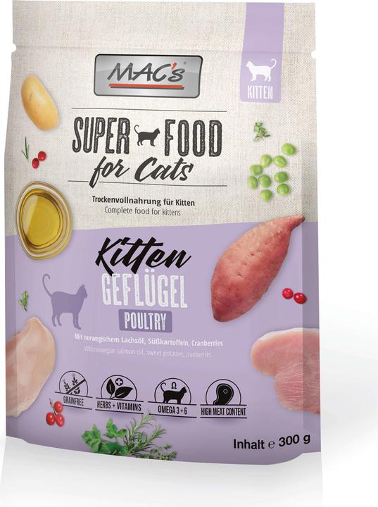 Actual product image MAC's CAT Kitten Geflügel (Junior, 300 g)
