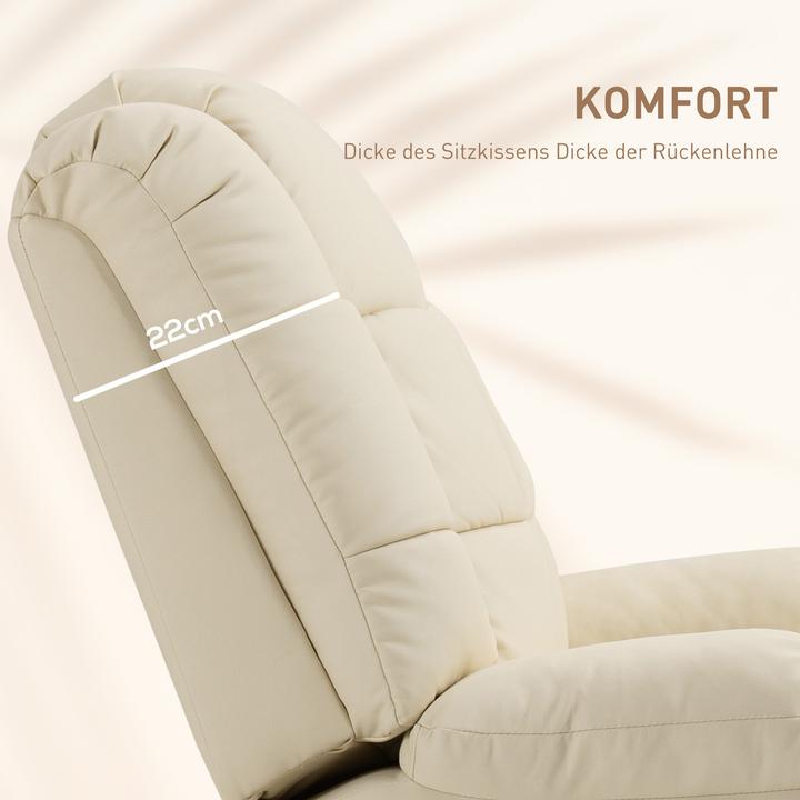 Actual product image Homcom Massage chair with reclining function and remote control