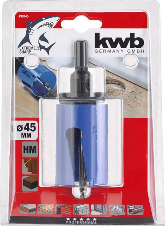 Produktbild kwb Lochsägen Hartmetall bestückt (45 Millimeter)