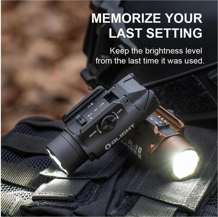 Actual product image Olight PL-3R Valkyrie weapon lamp (1500 lm)