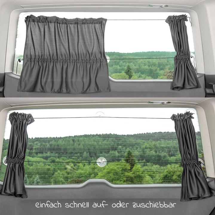 Produktbild Zamboo Sonnenschutz Auto Sonnenschutz Heckscheibe für Kleinbusse - Dunkelgrau