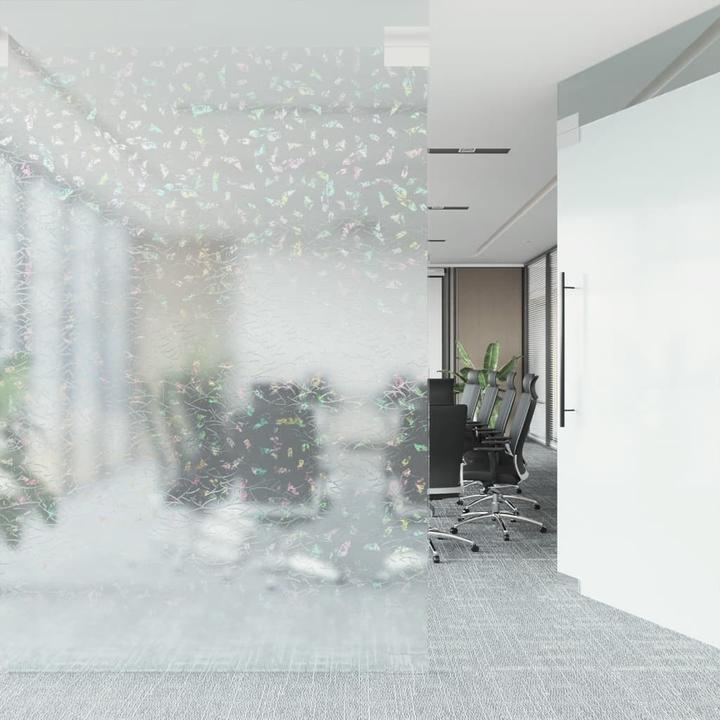 Immagine prodotto VidaXL Pellicola per finestre in PVC opaco con motivo arcobaleno 3D (90 x 1000 cm)