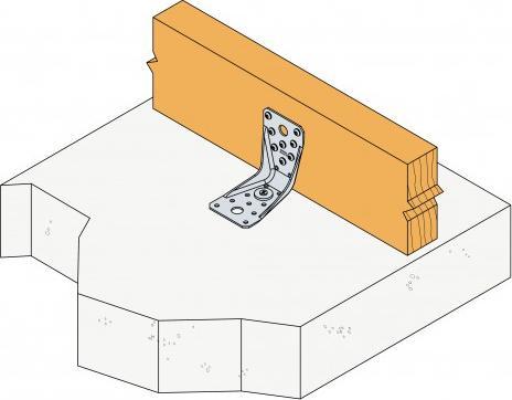 Produktbild Simpson Sst Winkelverbinder ABR ABR100 100 x 100x90mm Anzahl Löcher24/2/1 S.2 mm ETA-06/0106 (Winkelverbinder, 50 Stk.)
