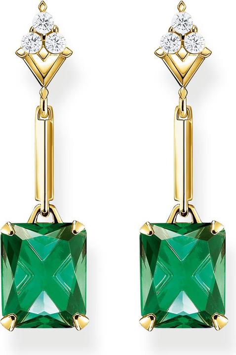 Image du produit Thomas Sabo Boucles d'oreilles pierre verte or (Argent 925)