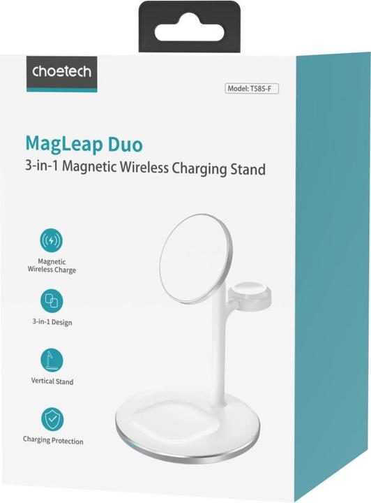 Actual product image Choetech 15W 3 in 1 Wireless Charger T585 F (15 W)