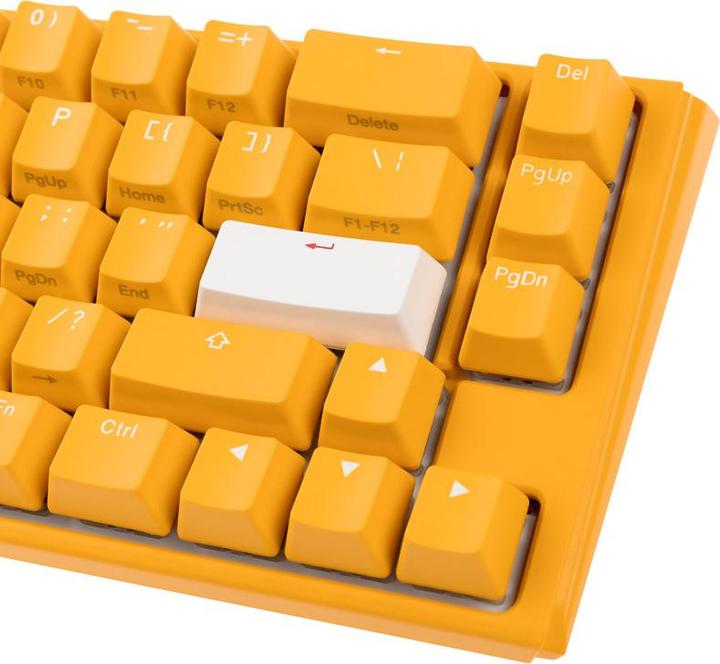 Actual product image Ducky One 3 Yellow SF Gaming Keyboard, RGB LED - MX-Red (US) (US, Cable)