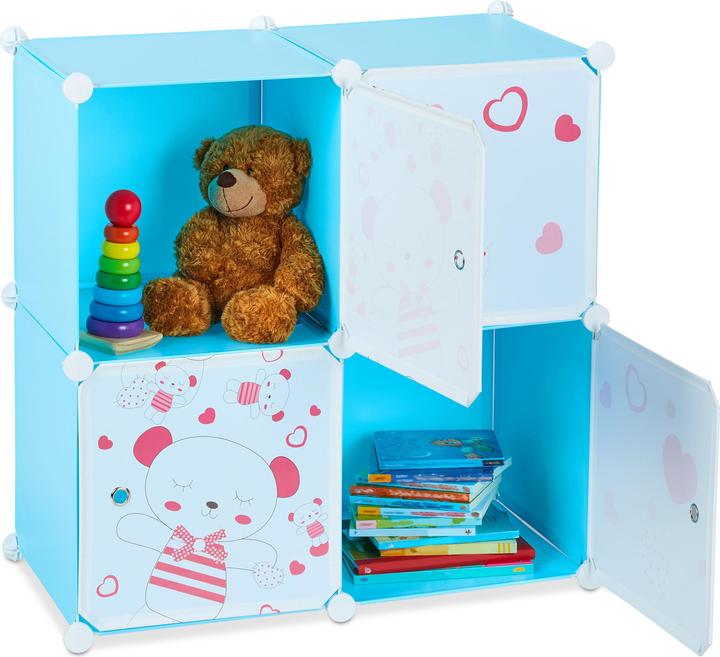 Actual product image Relaxdays Interlocking Toy Rack for Kids