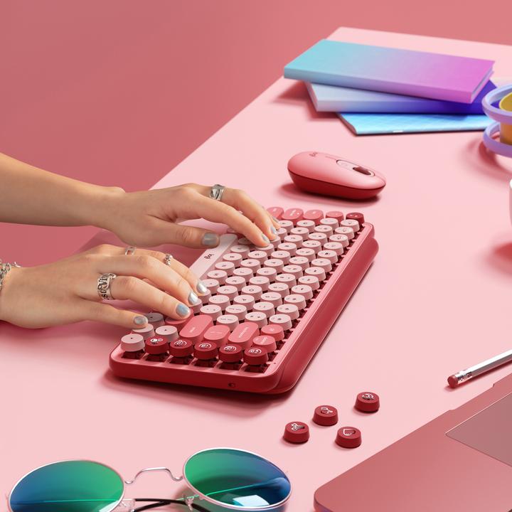Produktbild Logitech Pop Keys Heartbreaker (Eng. Int., Kabellos)