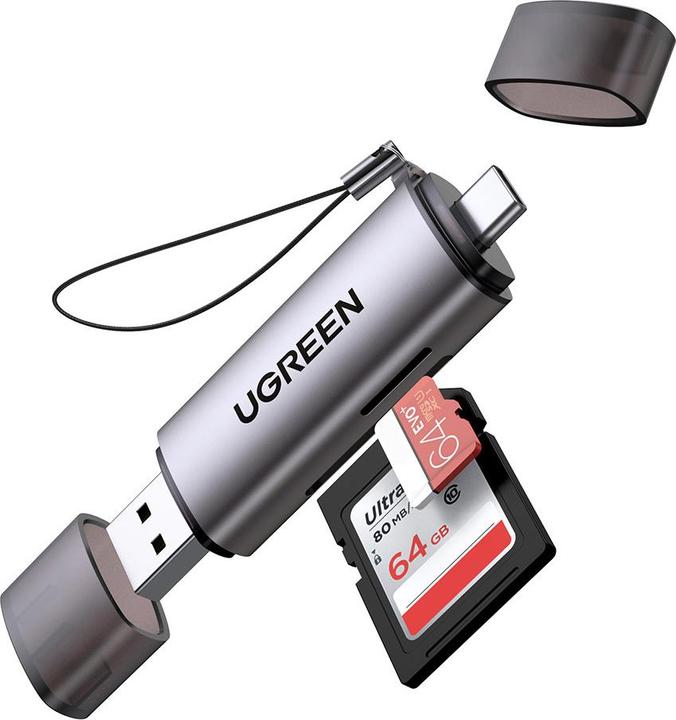 Image du produit Ugreen USB-C et USB-A - TF SD 3.0 (USB, USB-C)