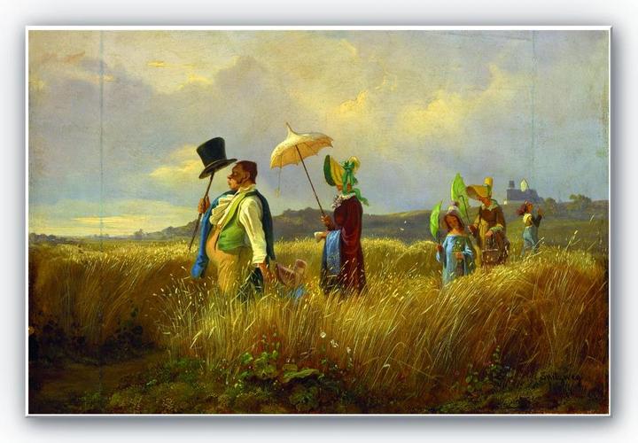 Produktbild Trenddeko Spitzweg - Der Sonntagsspaziergang (30 x 20 cm)