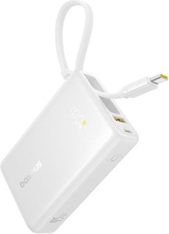 Actual product image Baseus Powerbank PicoGo Digital Display 10000mAh 45W (biały) (10000 mAh, 45 W, 45 Wh)