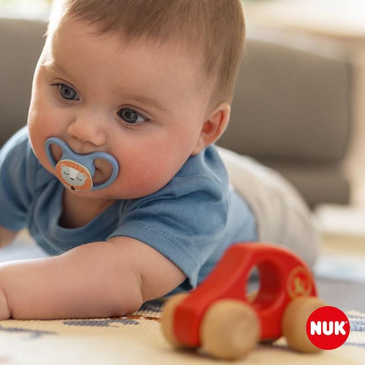 Actual product image NUK Space Night silicone dummy 18-36M, 2 pcs, blue/mint (2 x, 18 - 36 M.)