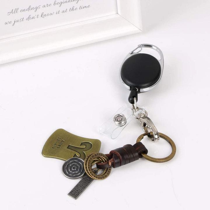 Produktbild Werkstein Anti-Lost Key-Bak Schlüsselanhänger mit Gürtelclip + Kartenhalter 3er Set