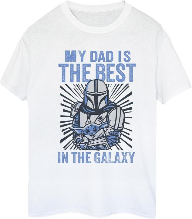 Immagine prodotto Star Wars Mandalorian Best Dad Maglietta Ampia Donna (S)