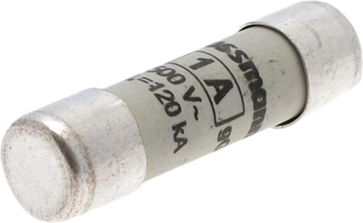 Actual product image Eaton Fuse10 x 38 mm500 VAC1 A 1 A fast-acting Bussmann (Cylinder fuse, 1 A, Nimble)